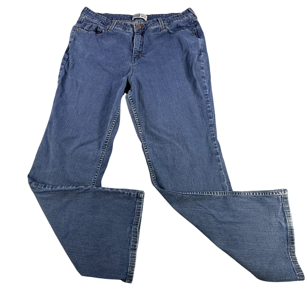 Signature by Levi Strauss Jeans Women 18 Medium Blue Bootcut Mid Rise Stretch